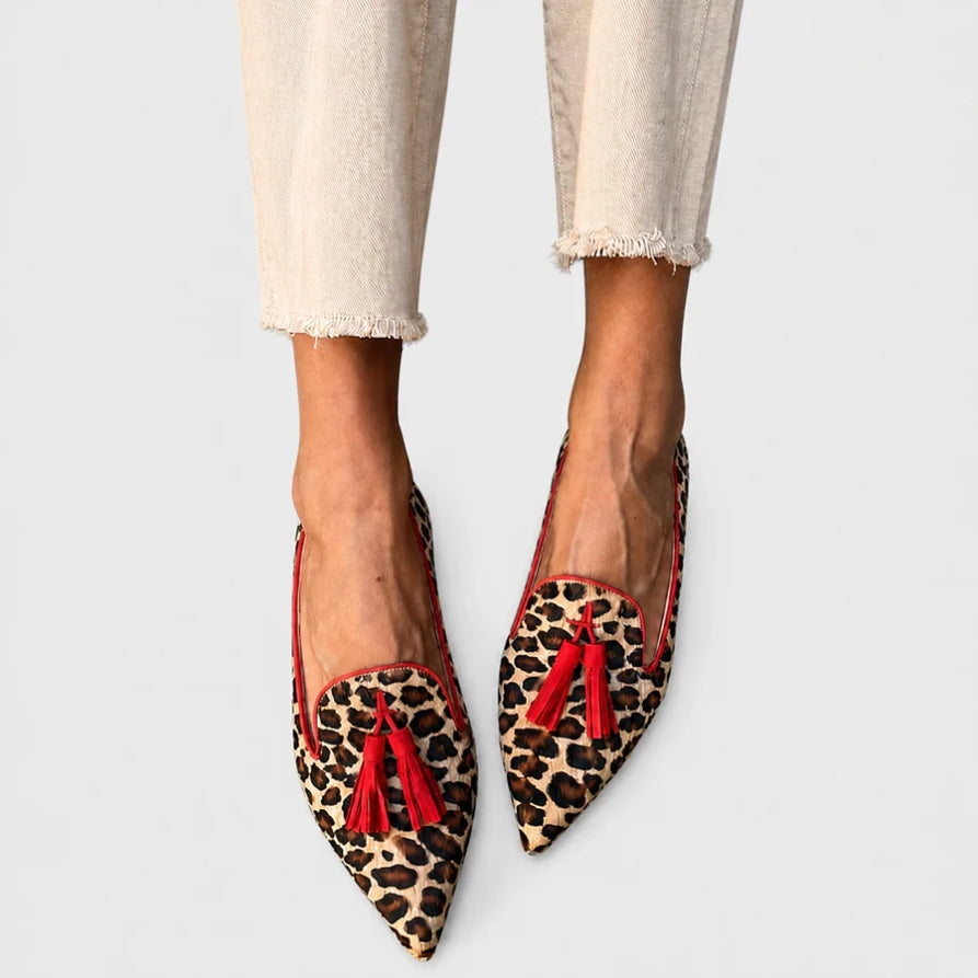 Nela | Leoprintade mockasiner