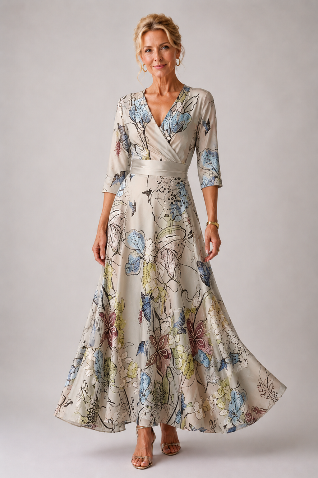 Ysa | Chic Klänning med Blommönster