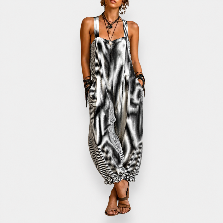 Elena | Bohemisk Randig Jumpsuit