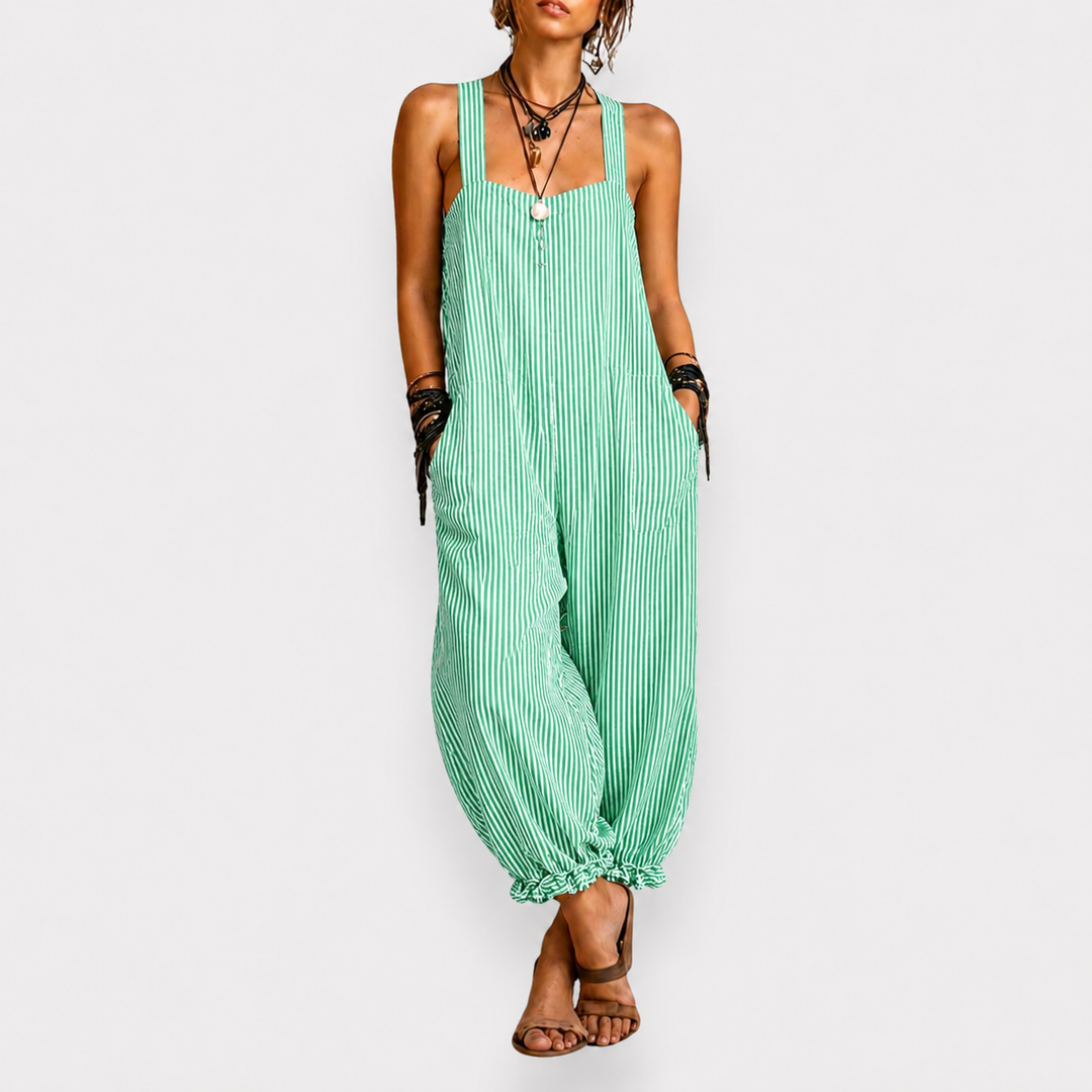 Elena | Bohemisk Randig Jumpsuit
