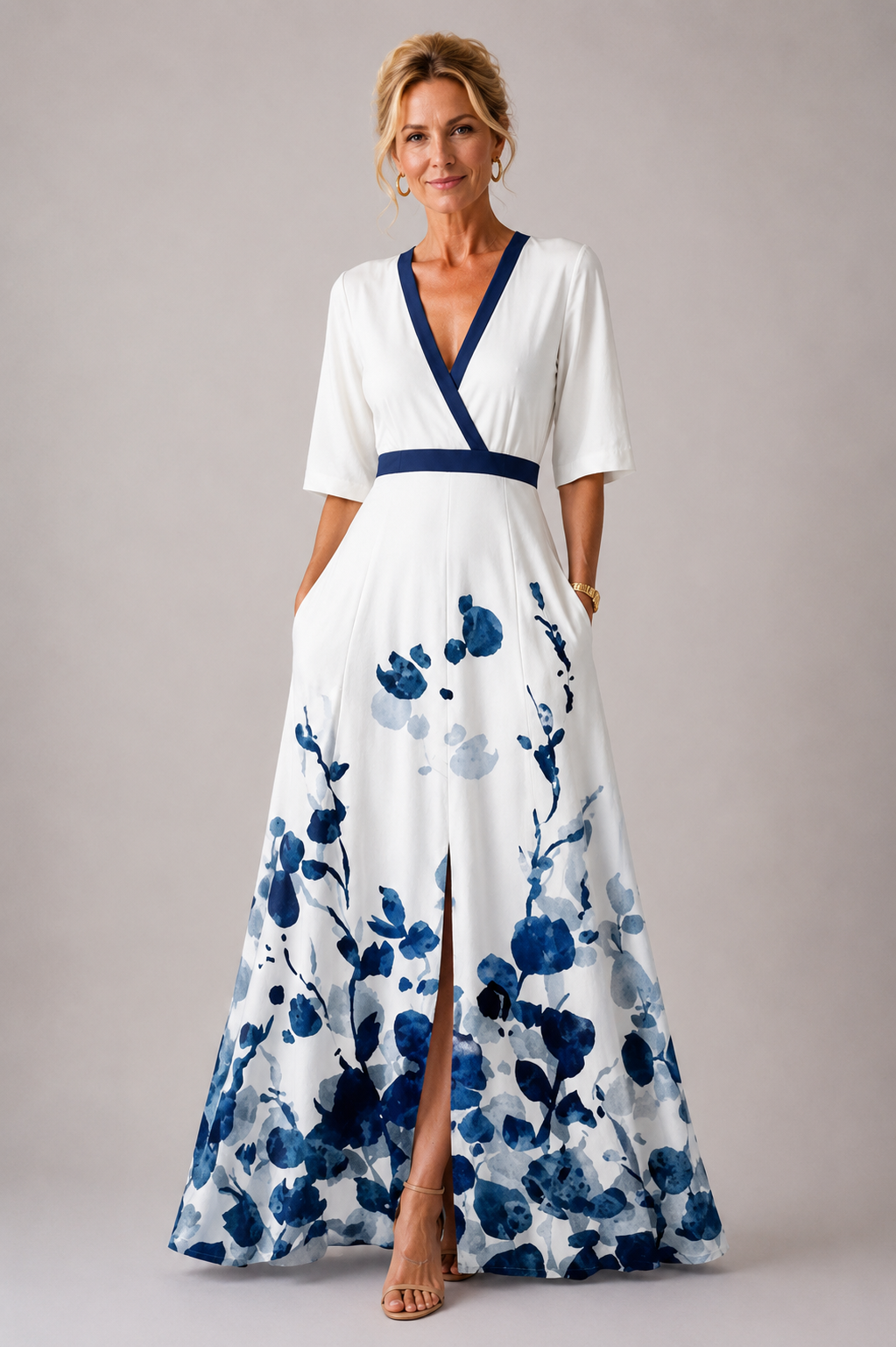 Ysa | Chic Klänning med Blommönster