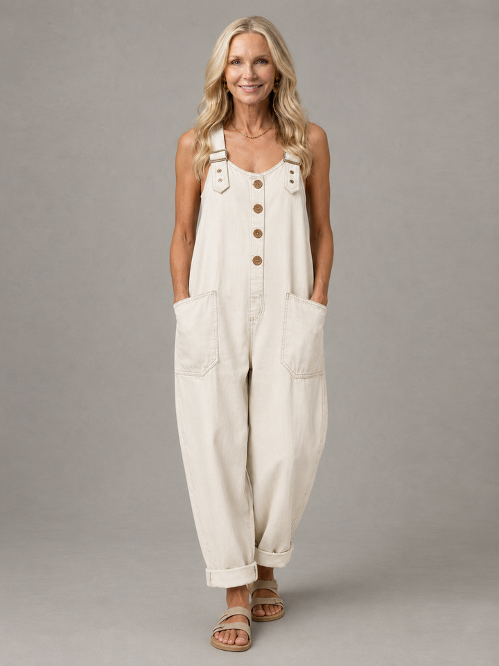 Monica | Bekväm Denimjumpsuit