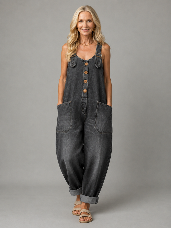 Monica | Bekväm Denimjumpsuit
