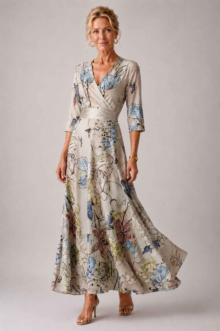 Ysa | Chic Klänning med Blommönster
