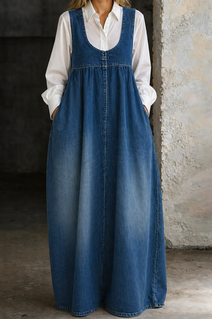Veronica | Löst Denim Västdress