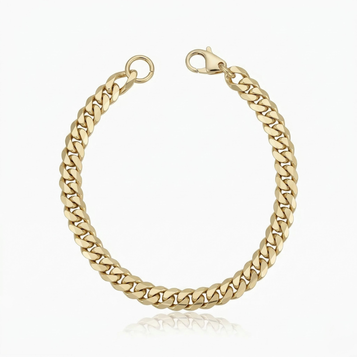 Estate Cuban Bracelet | Guld