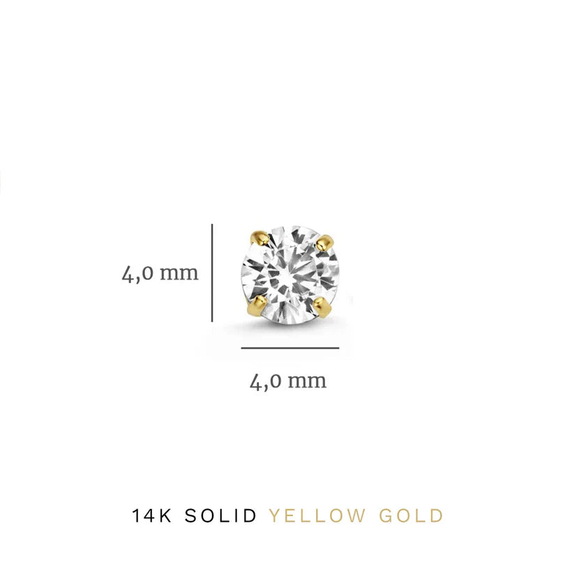 Dara Brillane Stenörhängen Set | Guld