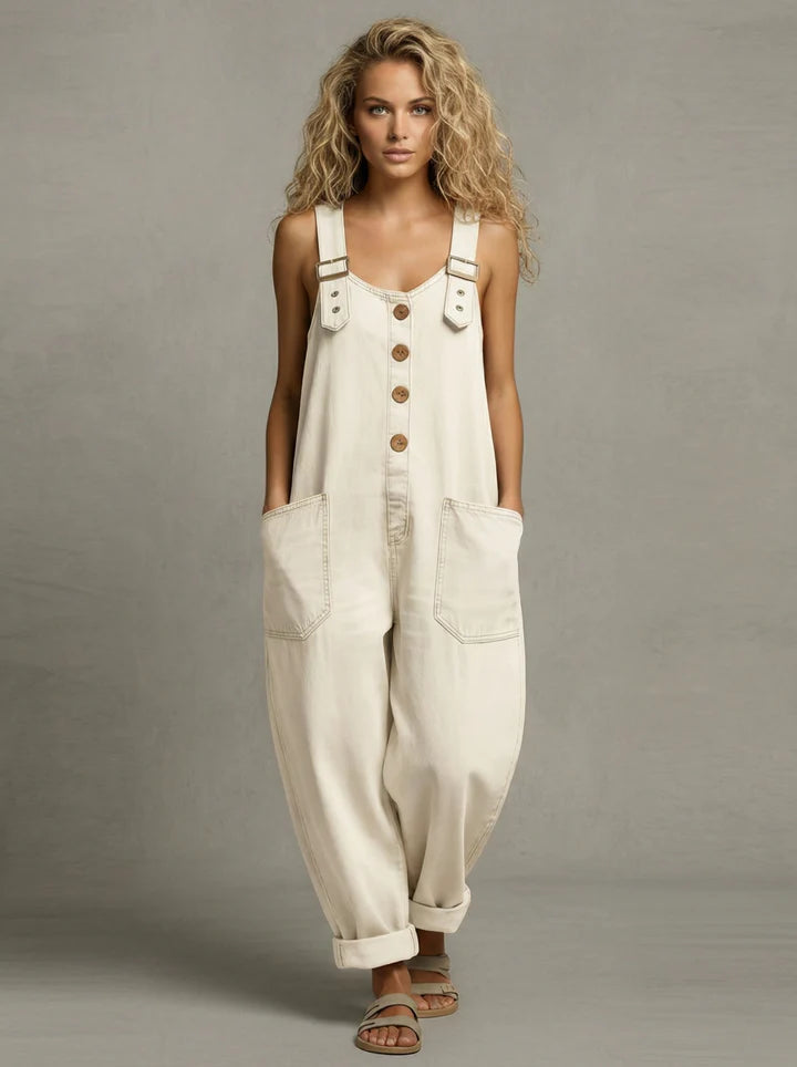Monica | Damernas Denim Jumpsuit