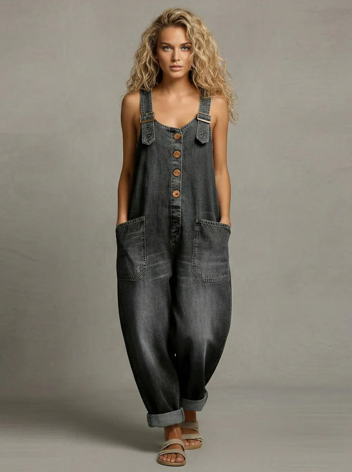 Monica | Damernas Denim Jumpsuit