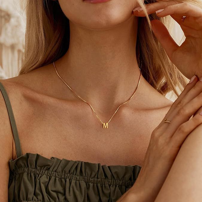 Kärleksbrev initial halsband | Guld