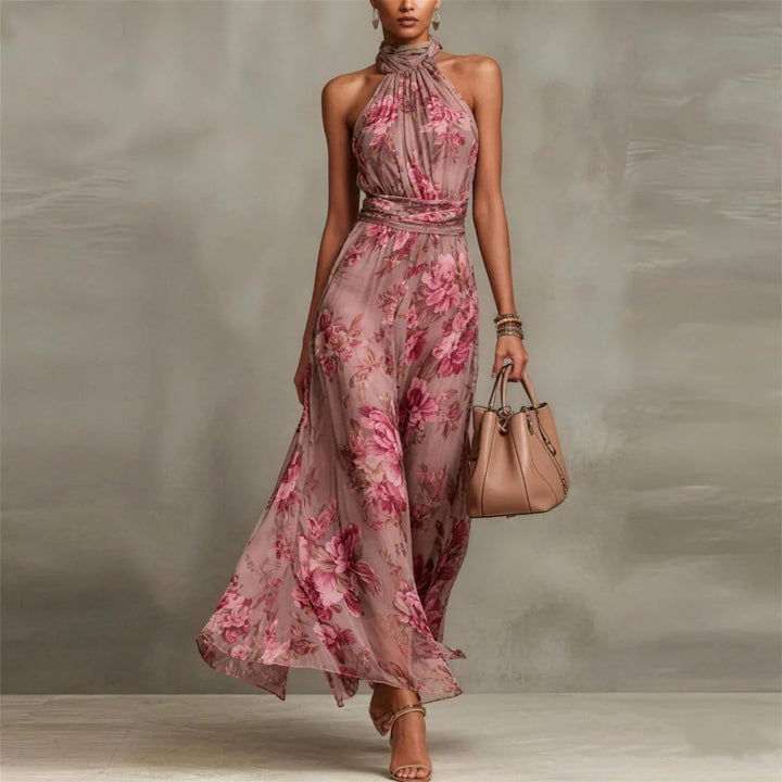 Lilly | Blommig Maxi Klänning