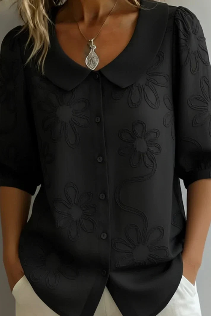 Ninni | Blus Med Blommönster