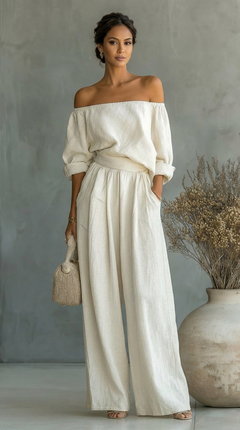 Arabella | Exklusiv linneeffekt-outfit för en stilfull sommar