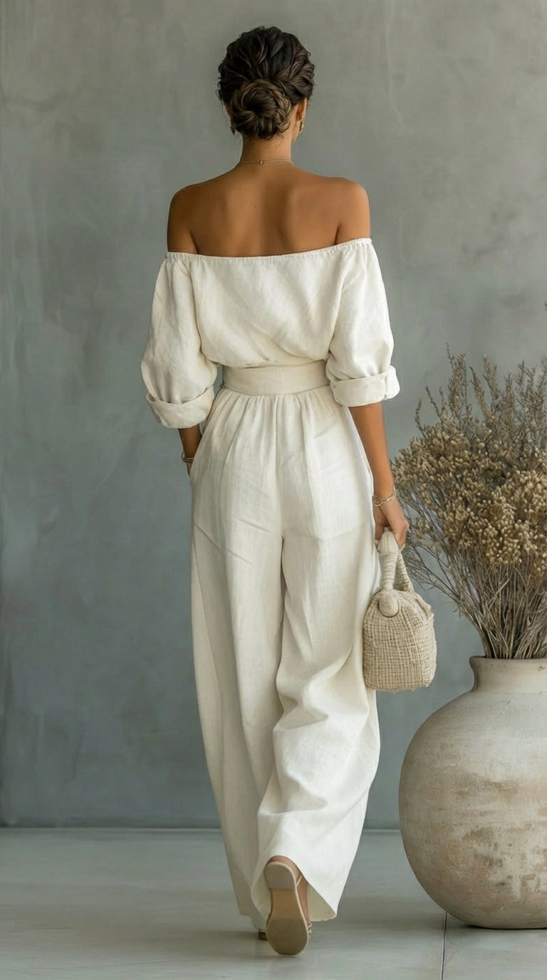 Arabella | Exklusiv linneeffekt-outfit för en stilfull sommar