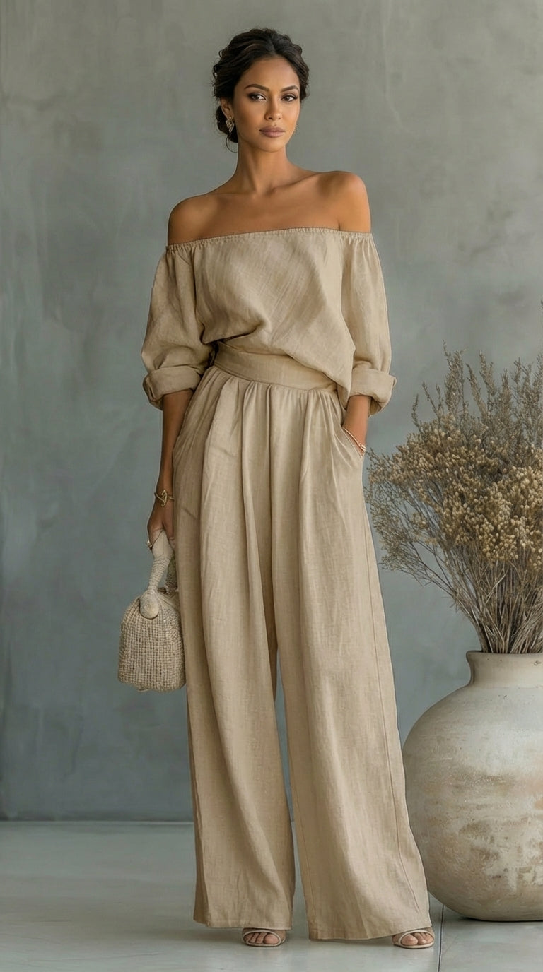 Arabella | Exklusiv linneeffekt-outfit för en stilfull sommar