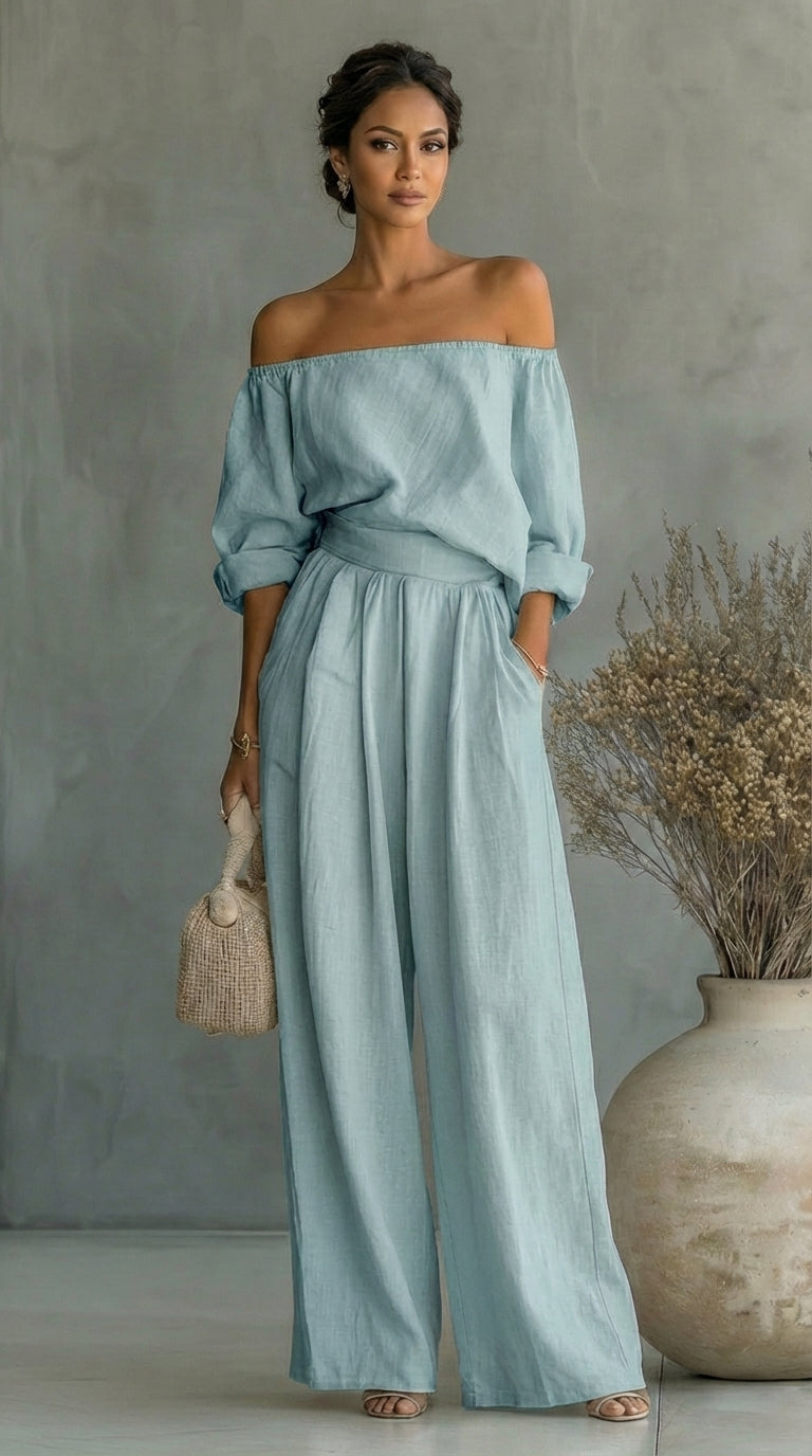 Arabella | Exklusiv linneeffekt-outfit för en stilfull sommar