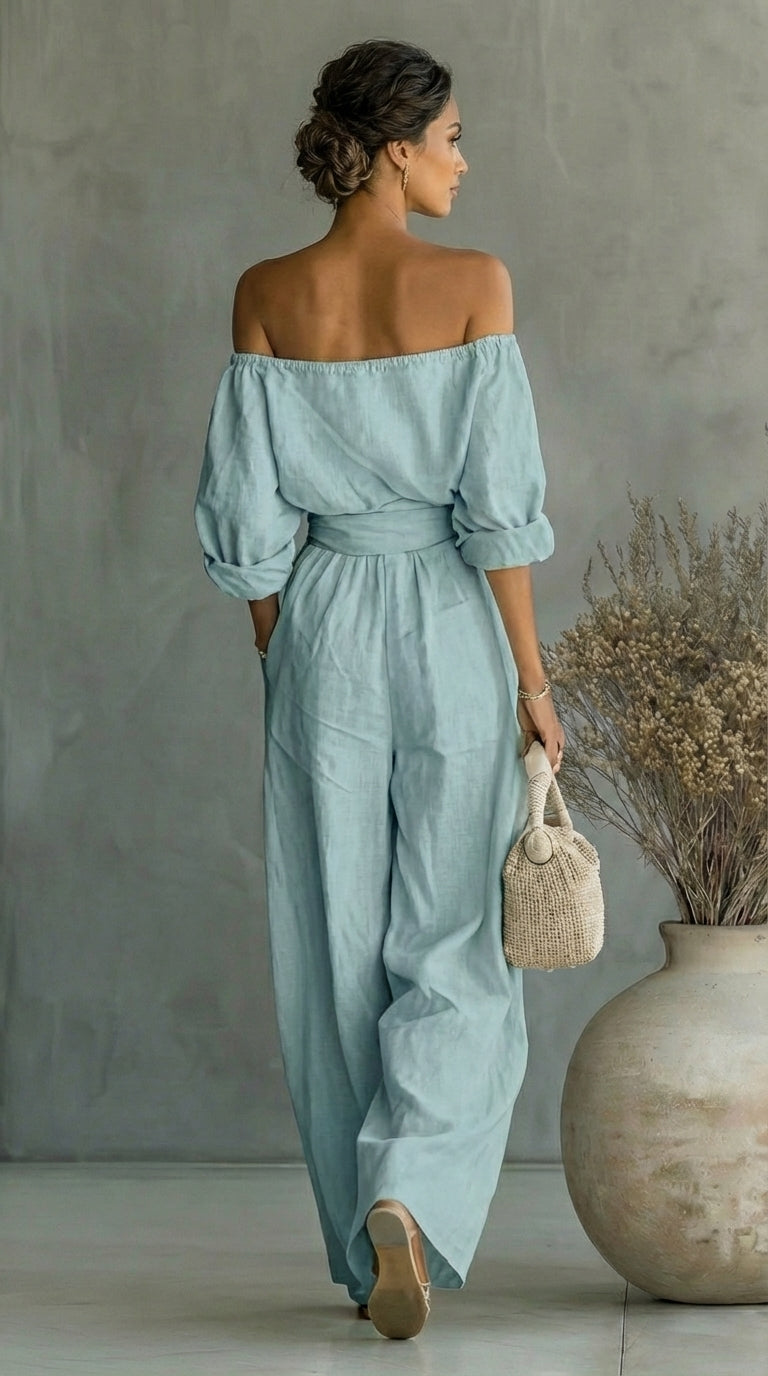 Arabella | Exklusiv linneeffekt-outfit för en stilfull sommar