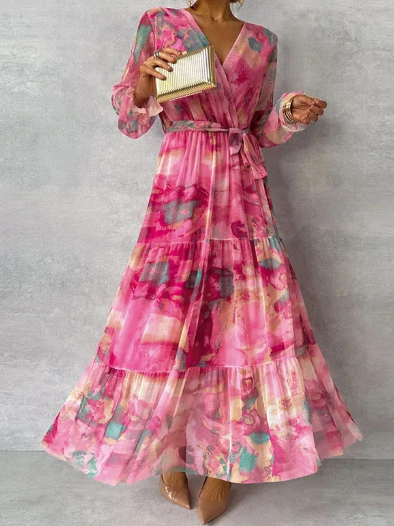 Sophie | Elegant klänning med blommönster