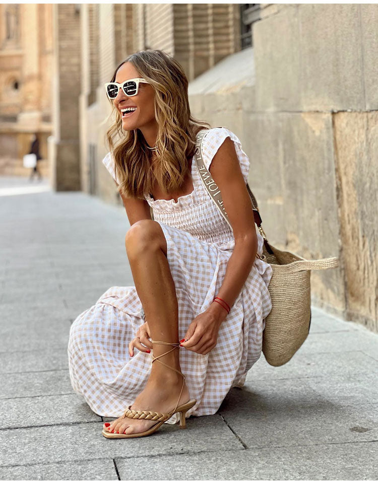 Liliane | Bohemisk casual klänning för sommar