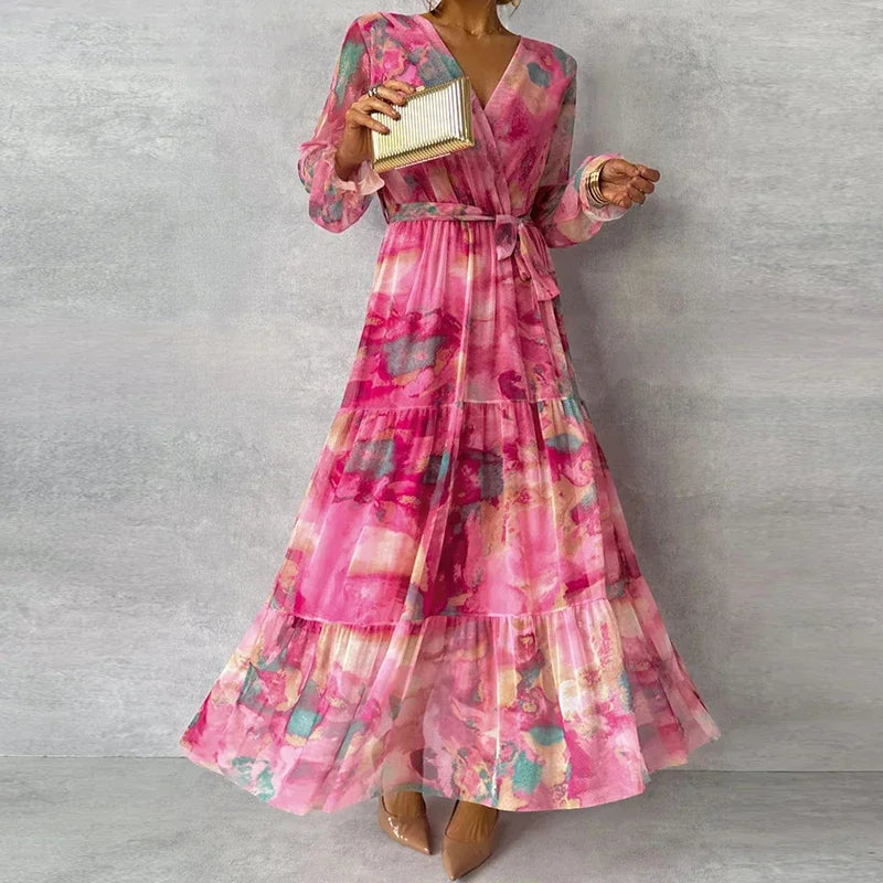 Sophie | Elegant klänning med blommönster