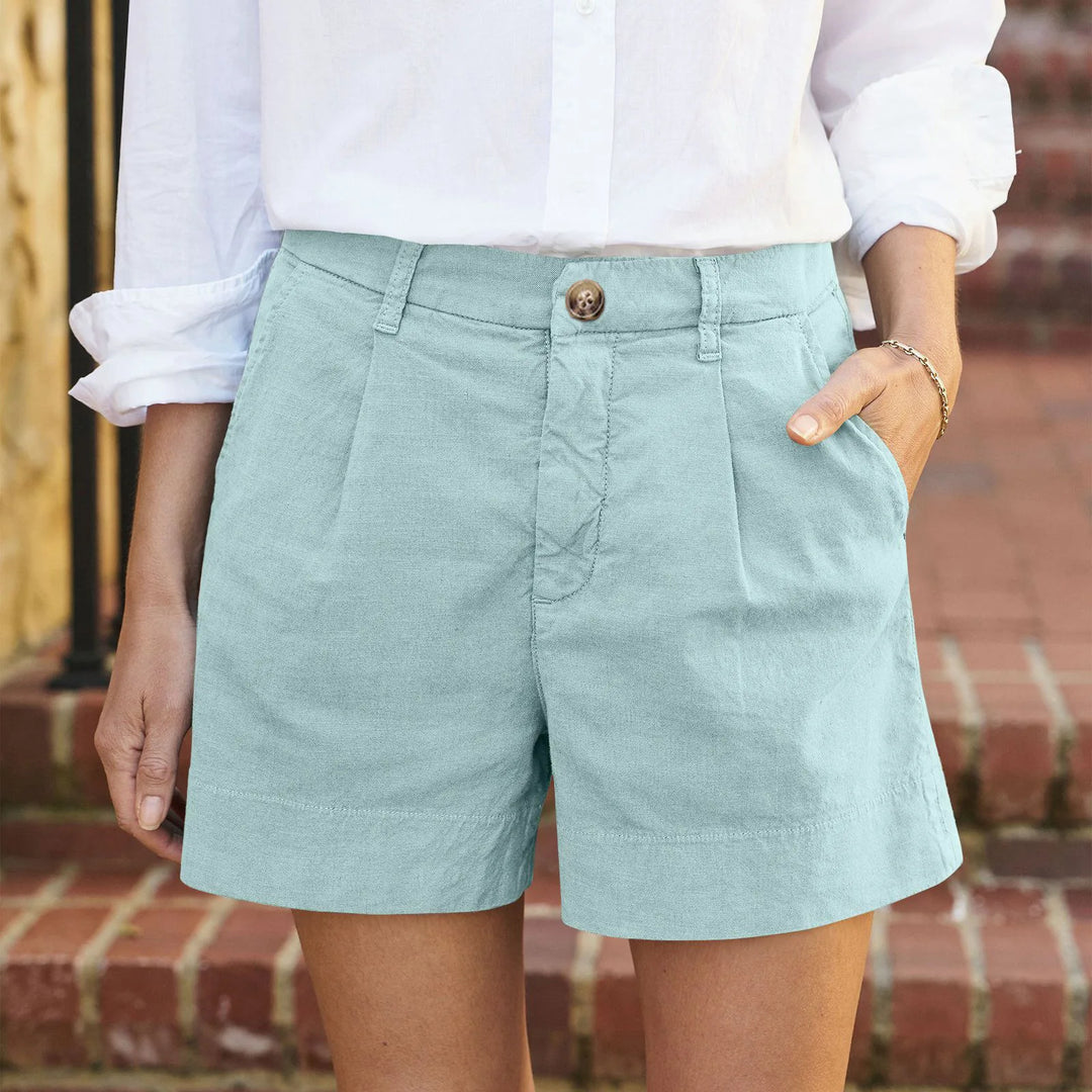 Wendy | Avslappnad bomulls sommarshorts