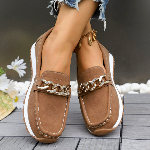 Elle | Ortopediska Diamantspännen Loafers