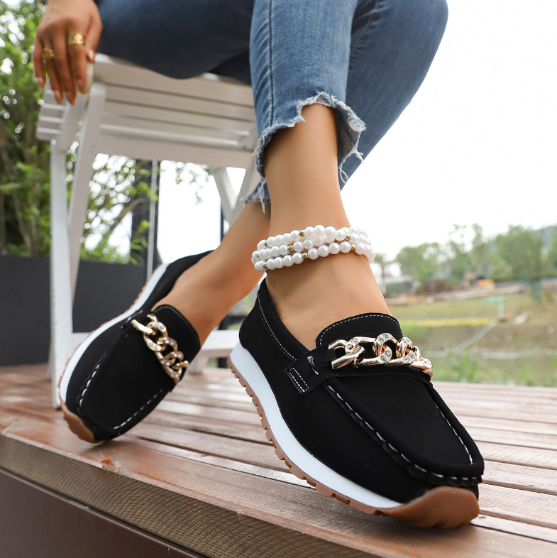 Elle | Ortopediska Diamantspännen Loafers