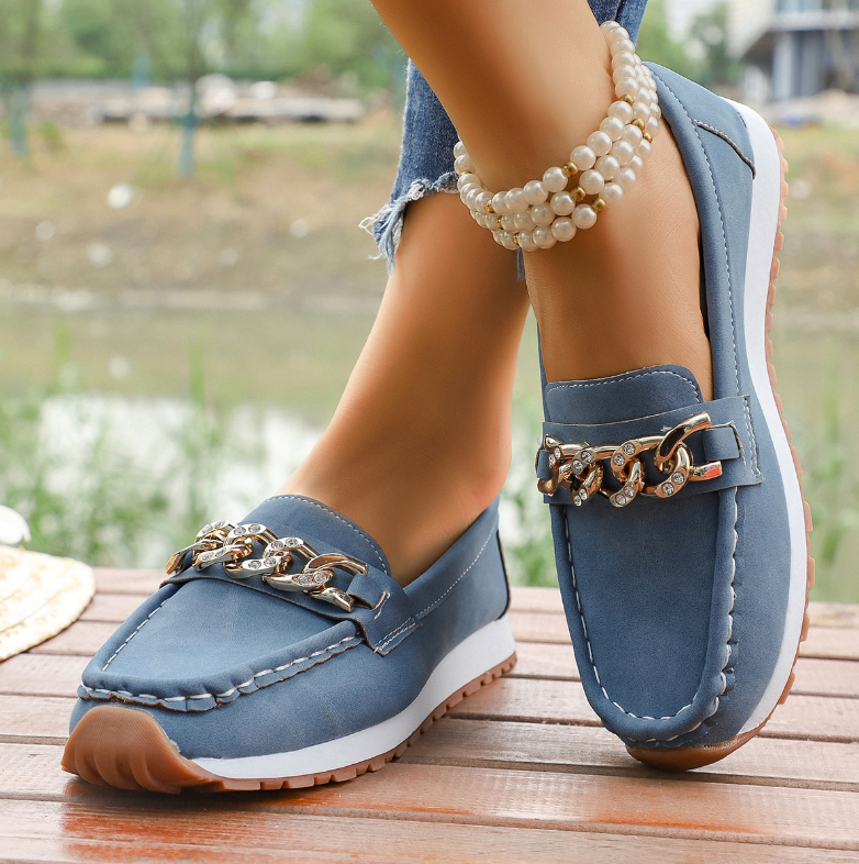 Elle | Ortopediska Diamantspännen Loafers