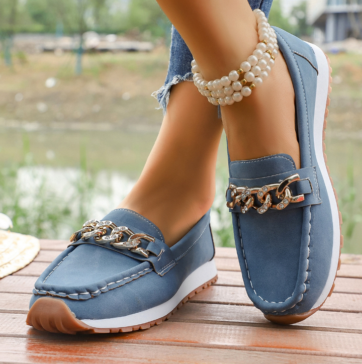 Elle | Ortopediska Diamantspännen Loafers