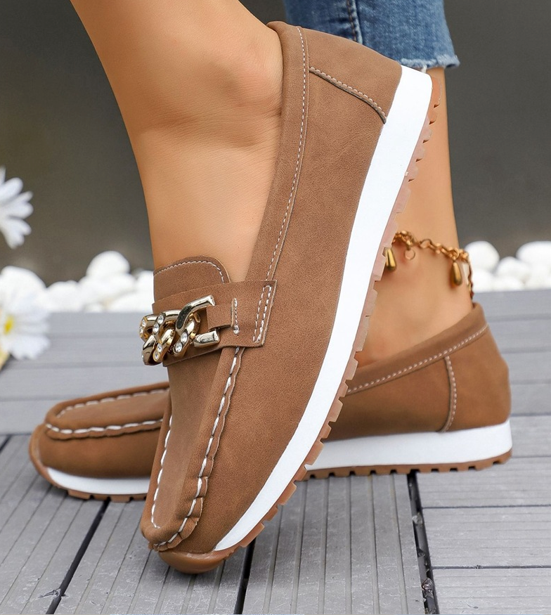 Elle | Ortopediska Diamantspännen Loafers