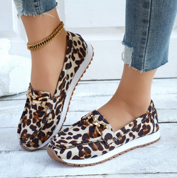 Everly | Leopardmönstrade Loafers