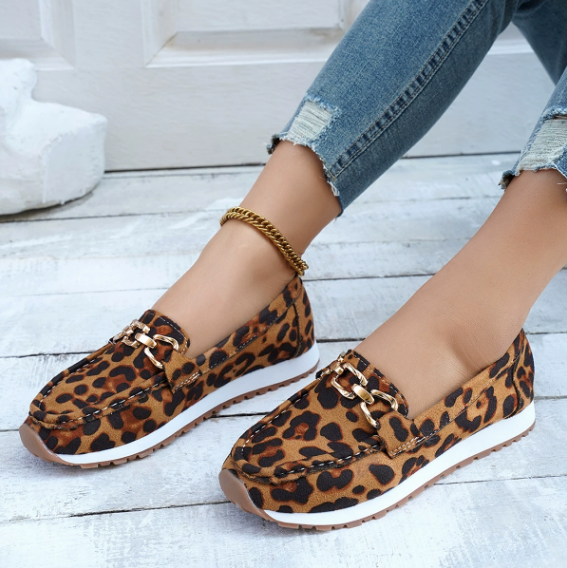 Everly | Leopardmönstrade Loafers