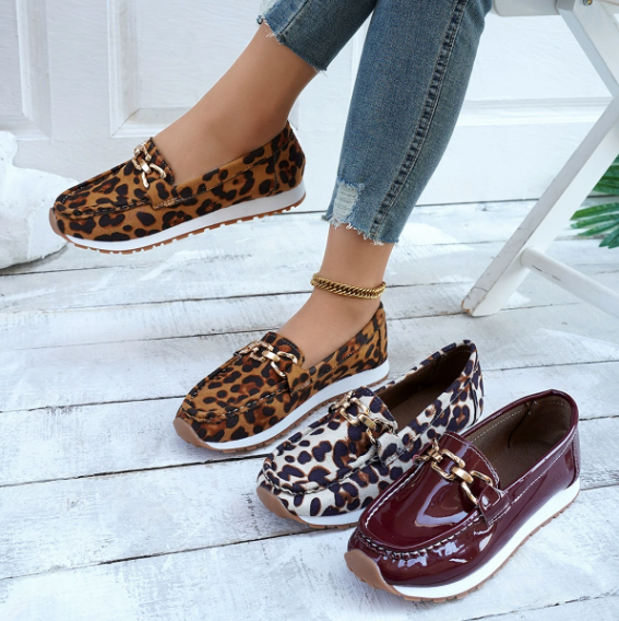Everly | Leopardmönstrade Loafers