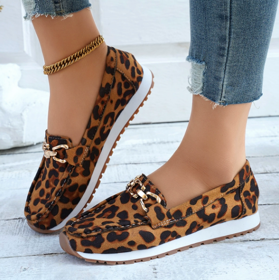 Everly | Leopardmönstrade Loafers