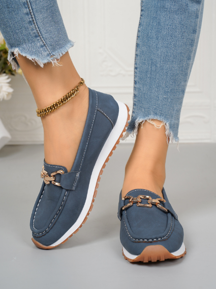 Ella | Ortopediska Platta Spänne Loafers