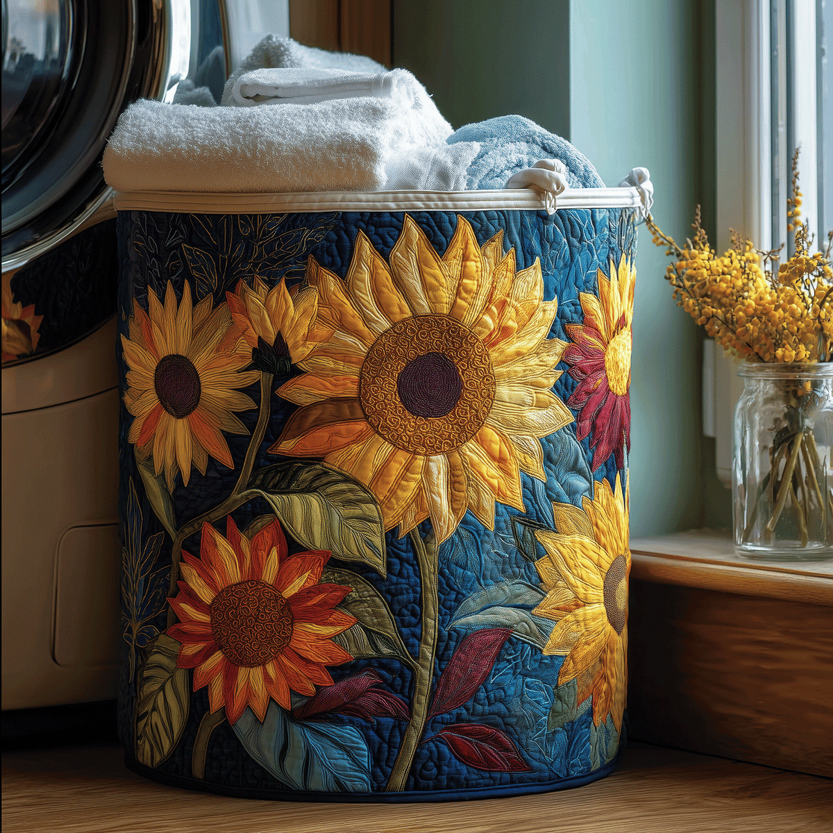 SOLIG | SOLSKEN BLOMSTER TVÄTTKORG
