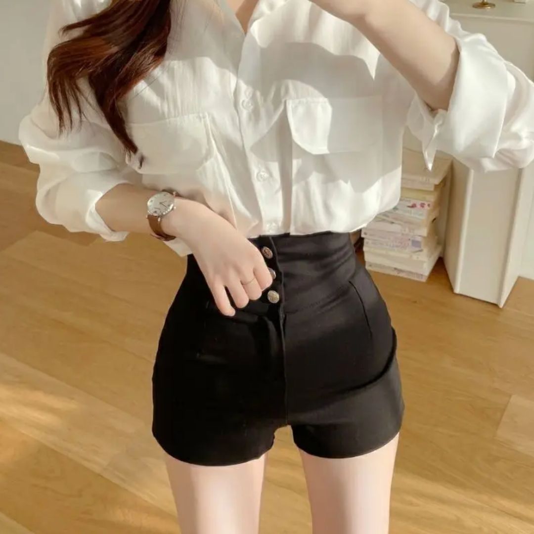 Ilse | Elegant hög midja shorts