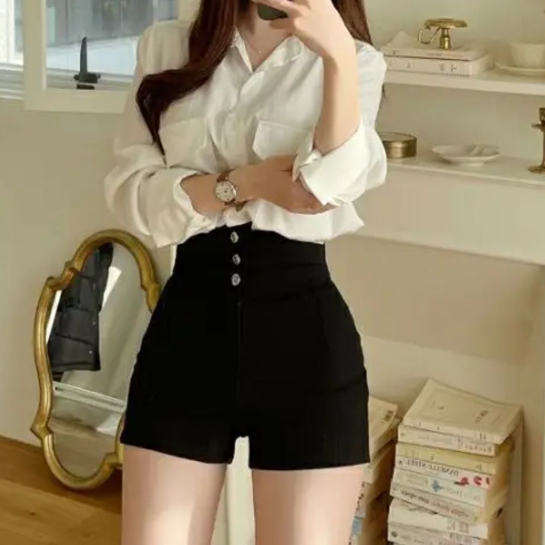 Ilse | Elegant hög midja shorts