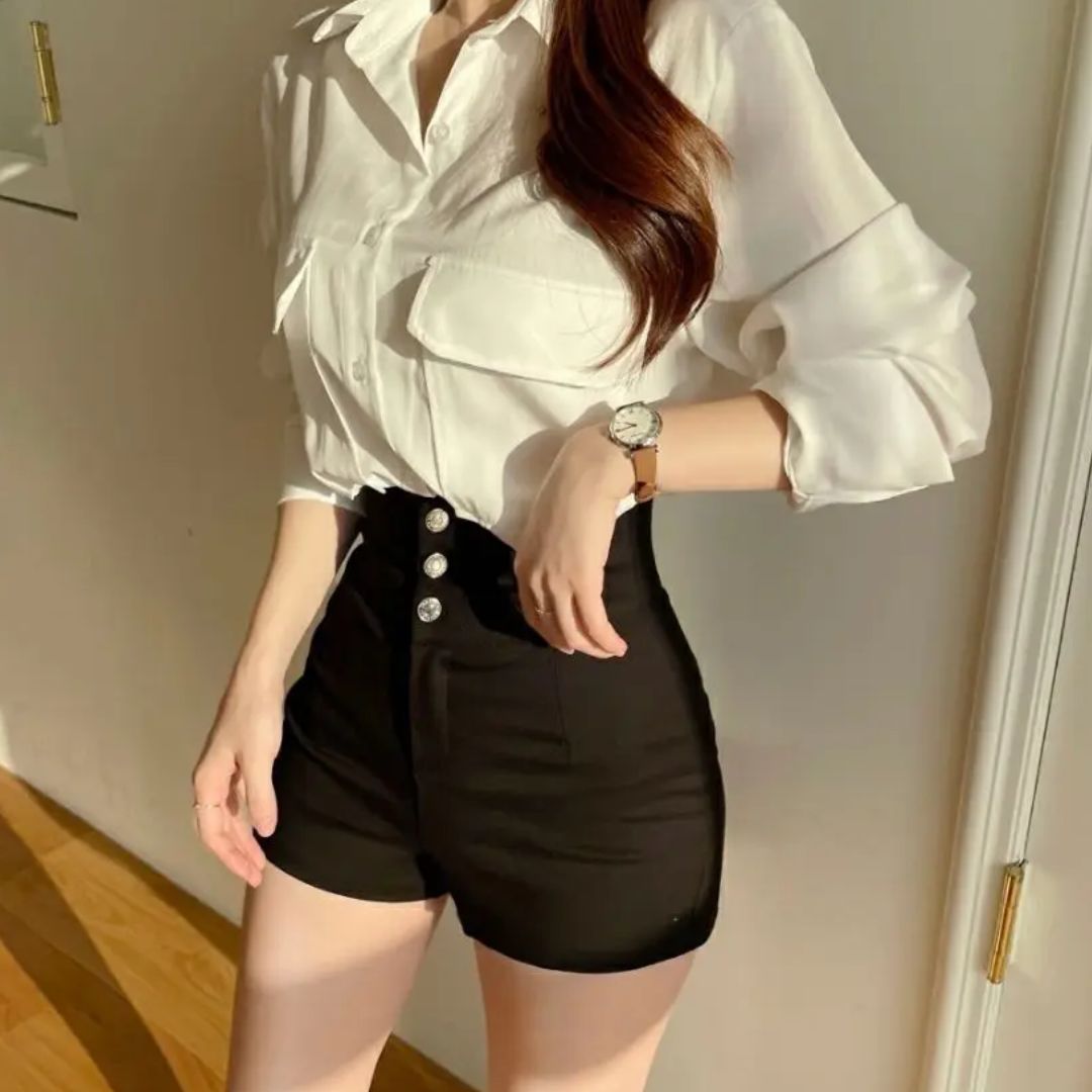 Ilse | Elegant hög midja shorts