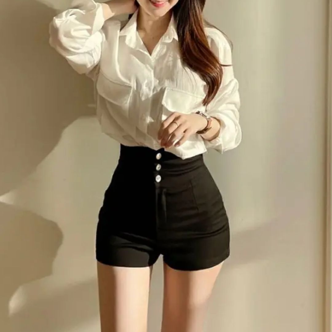 Ilse | Elegant hög midja shorts