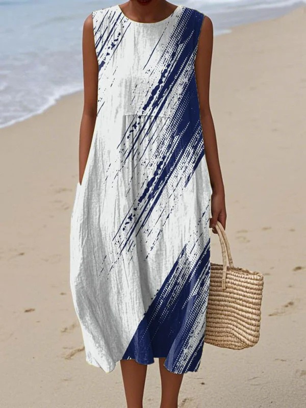 Elena | Vardaglig Elegant Midi-Klänning