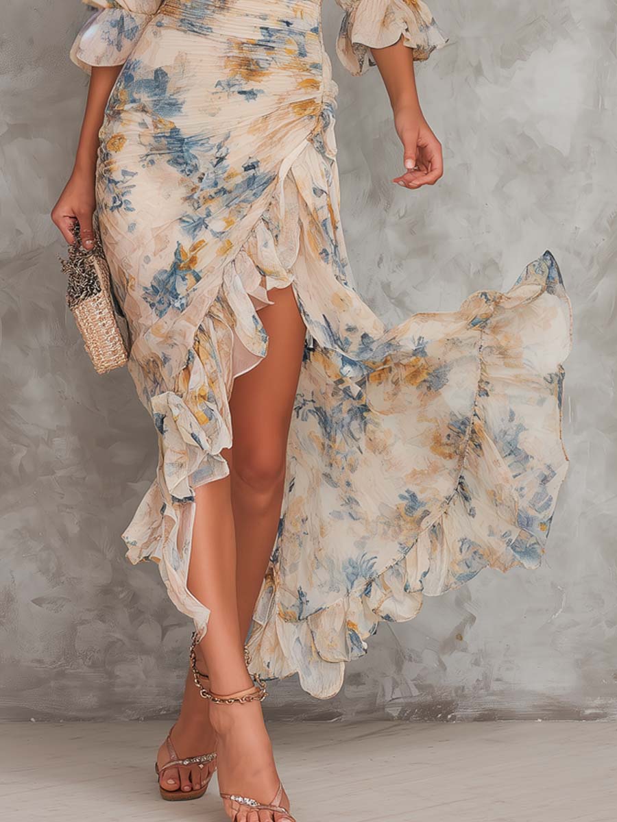 Cassia | Floral Maxi Klänning