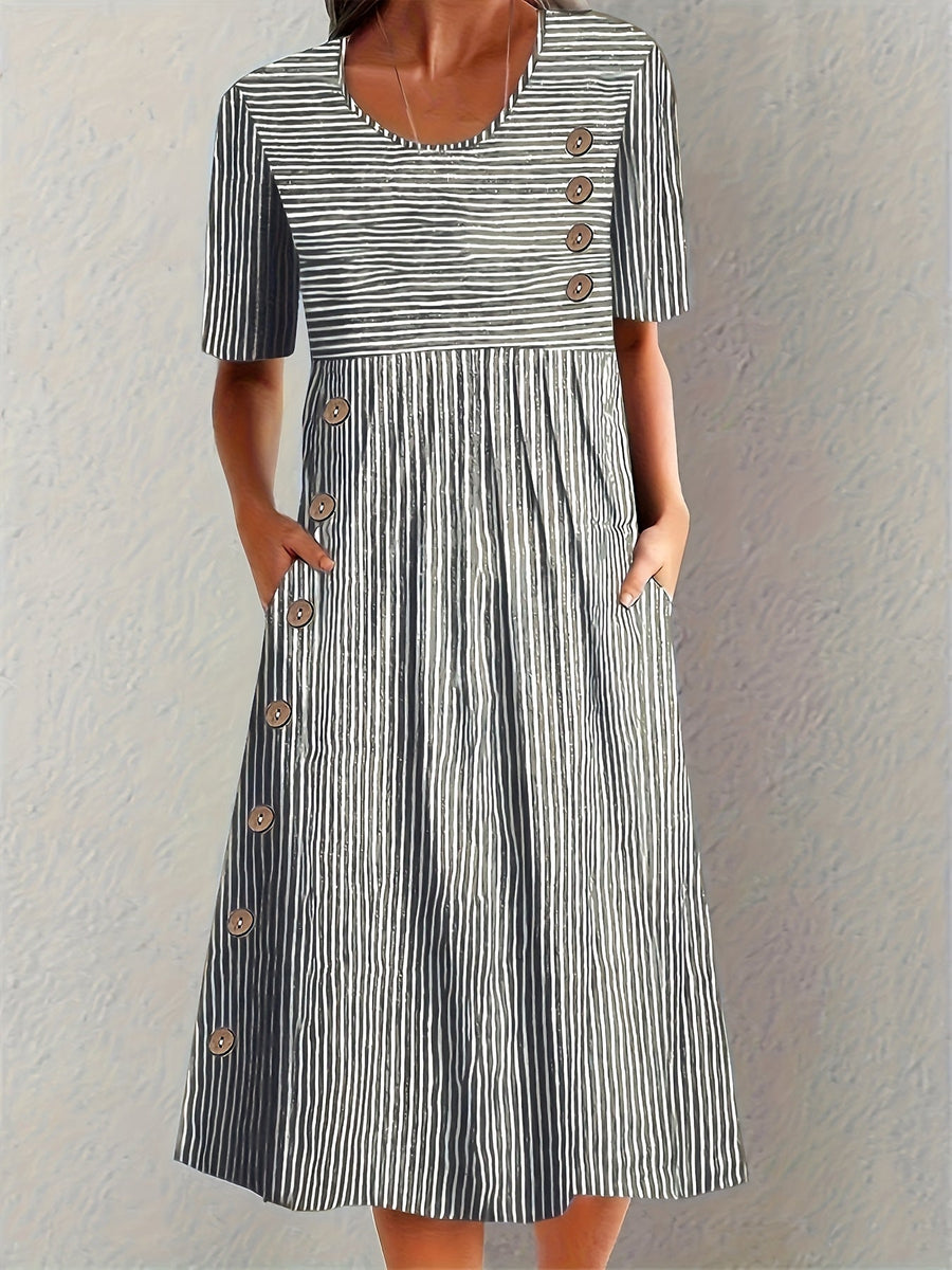 Sofia | Randig Sommardress