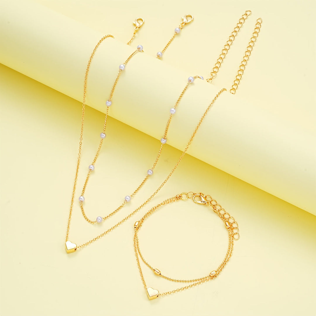 Elegant Minimalist Halsband och Armband Set