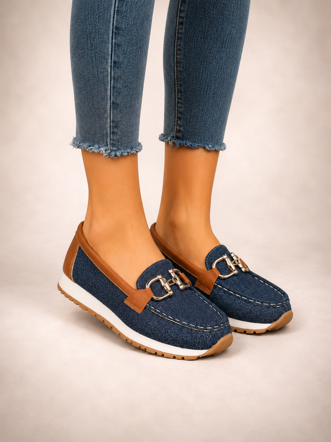 Liv | Sneakers i moccasinstil
