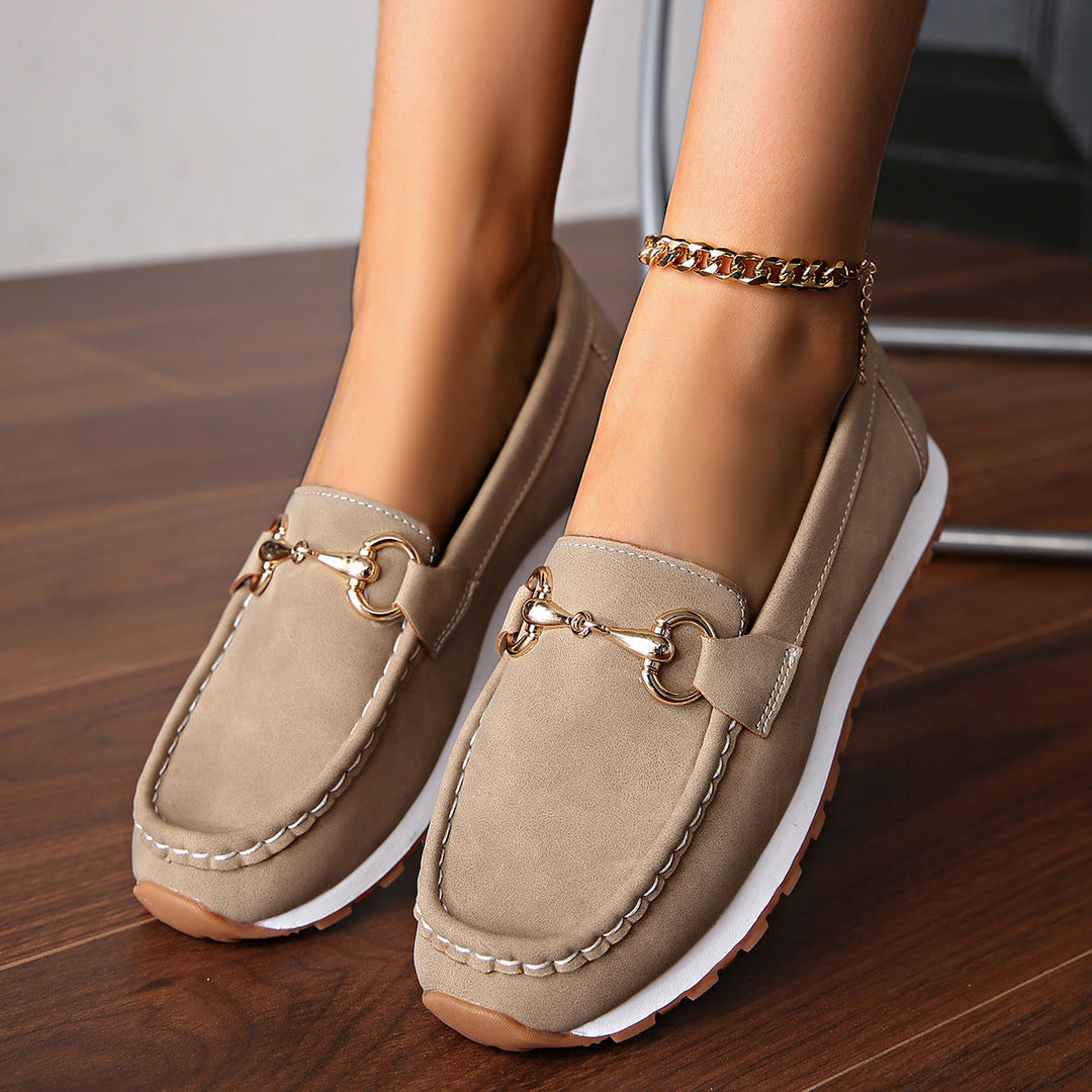 Elodie | Platta Spänne Loafers
