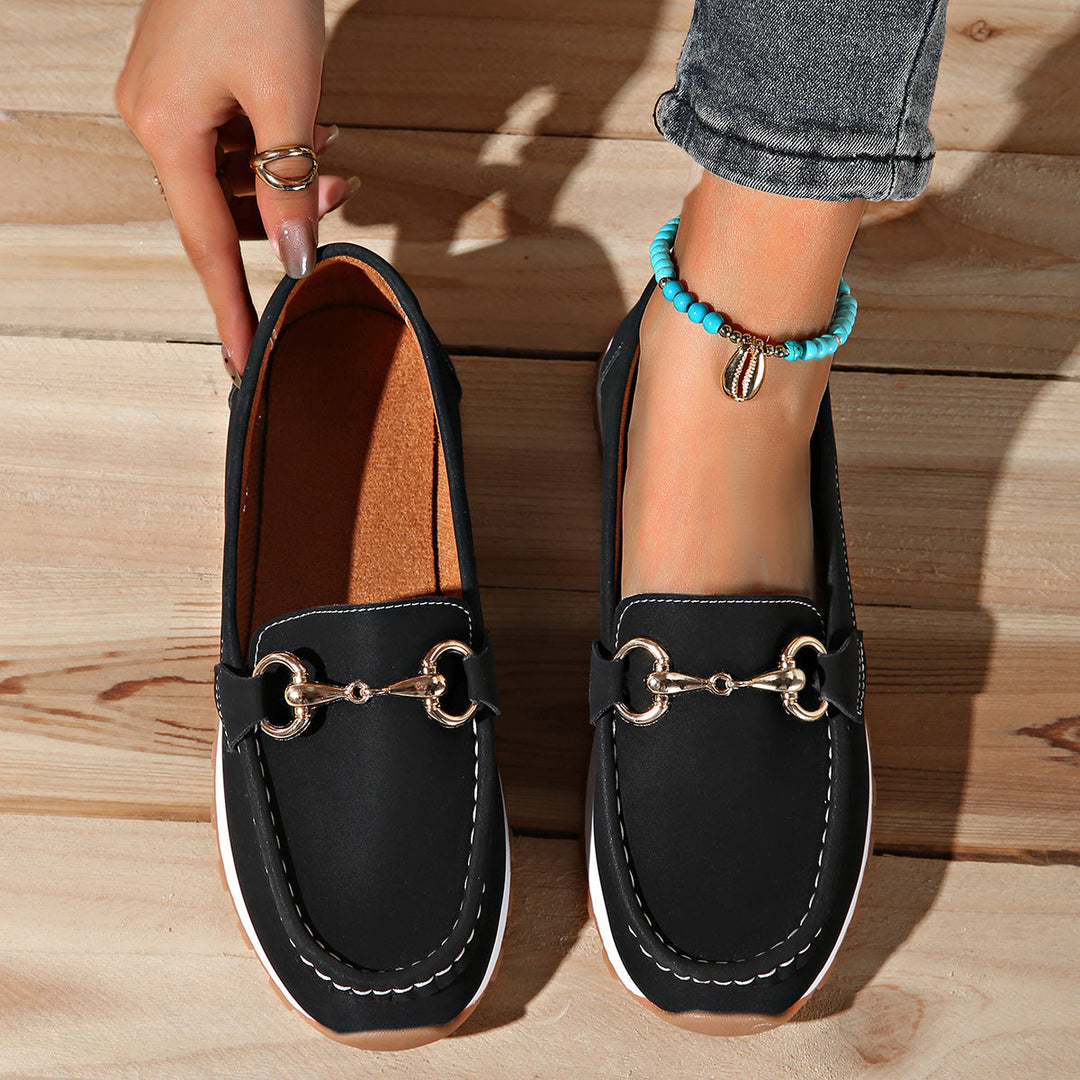 Elodie | Platta Spänne Loafers