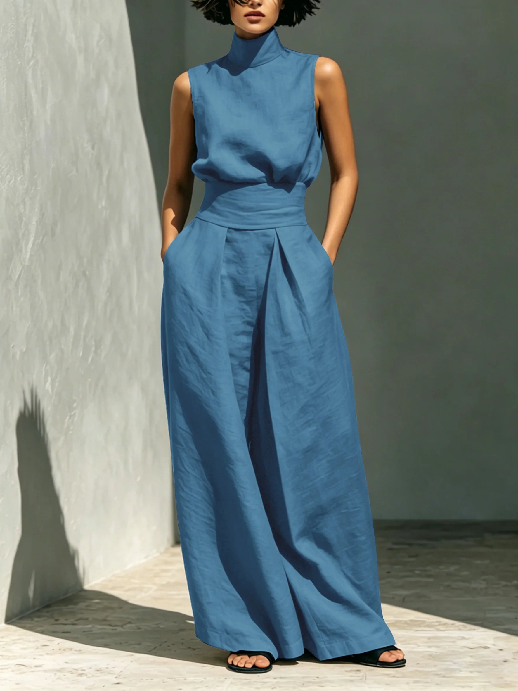 Julia | Komplett set med topp & vida byxor