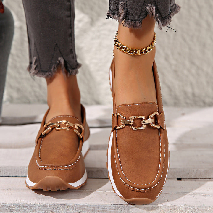 Ella | Ortopediska Platta Spänne Loafers