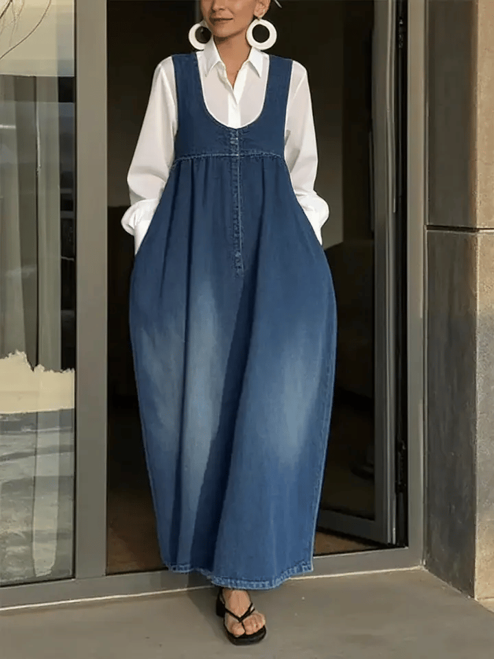 Veronica | Löst Denim Västdress